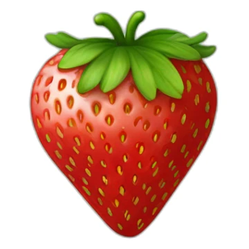 Strawberry IN heart shape sticker