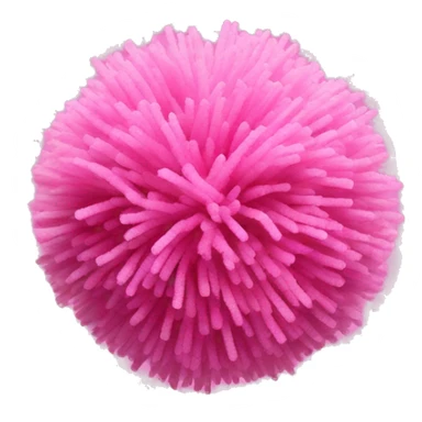 Pink cheer pom poms sticker