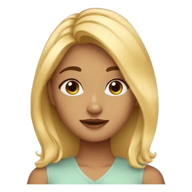 blonde girl selfcare sticker