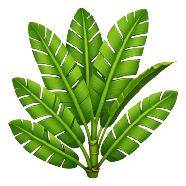 banana leaves sticker