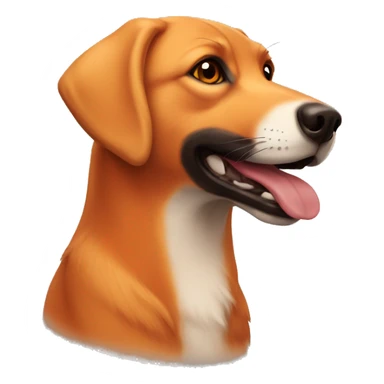 Red fox Labrador  sticker