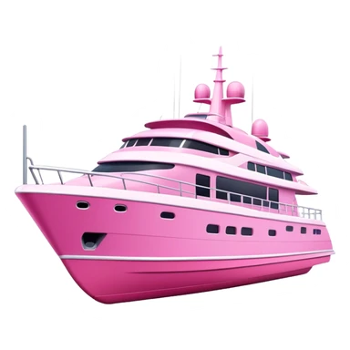 Barbie pink yacht sticker