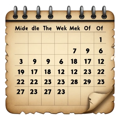 middleof the week sticker