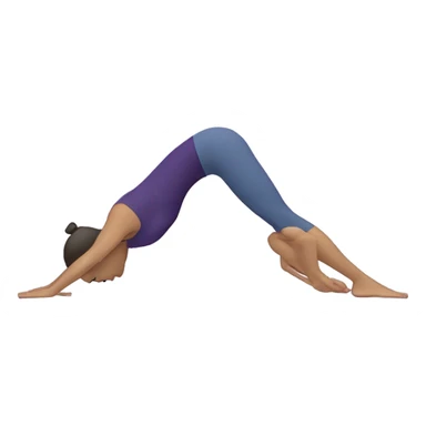 Downward dog yoga sticker