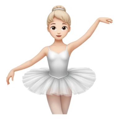 Girl ballerina emoji sticker