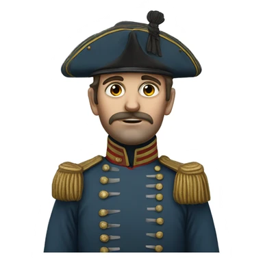 French soldier in the Crimean War sticker