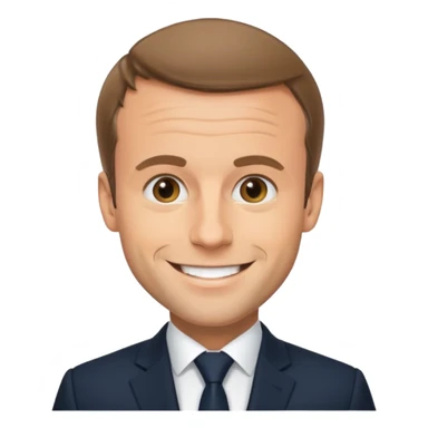 Tu peux me crée un emoji Macron sticker