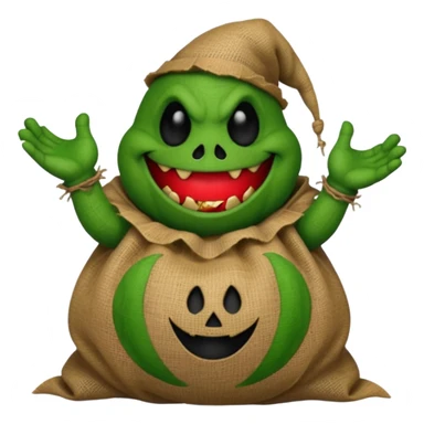 create Oogie boogie From nightmare before Christmas As Emojis that don’t already exists. sticker