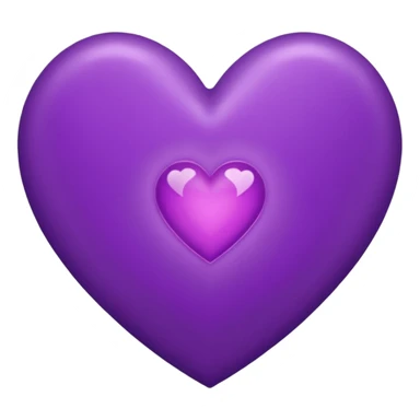 A purple heart with a "J" in it sticker