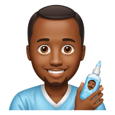 P-Diddy with baby oil sticker