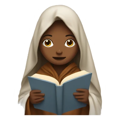 Girl reading a book under a blanket with coffee in her hands sticker