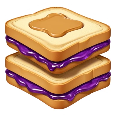 peanut butter & jelly sandwich  sticker