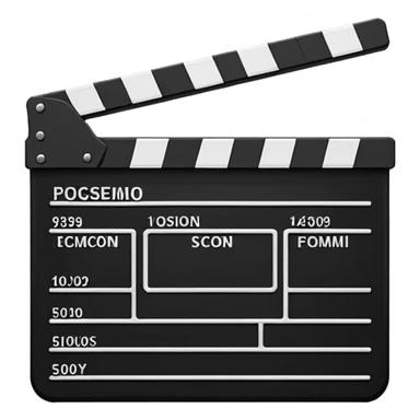 create a film clapper board sticker
