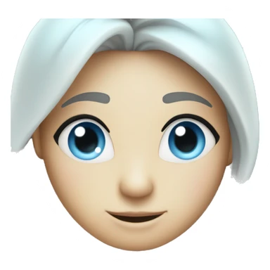 Light blue hearts and sparkles sticker