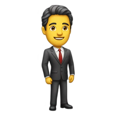 Empresario con un maletien en su mano  sticker