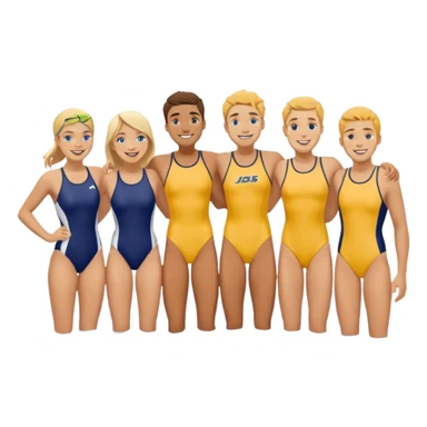 university for college swimmers sticker