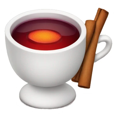 A cup of hot mulled wine sticker