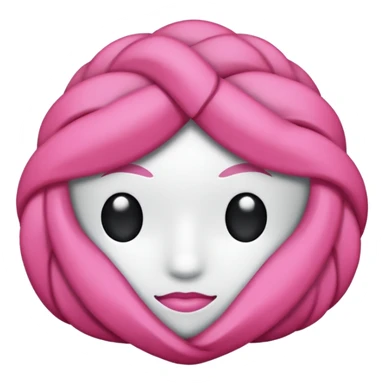 Coração emoji de coração metade rosa escuro e metade branco sticker