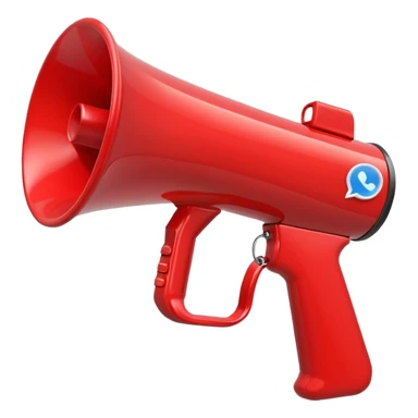 megaphone with social media icons sticker