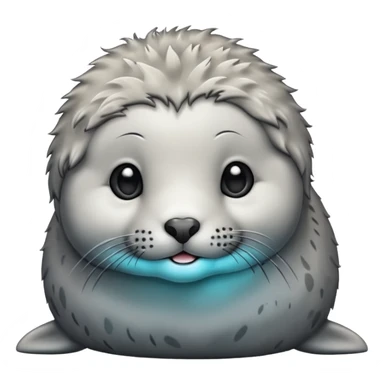 grey seal pup sticker