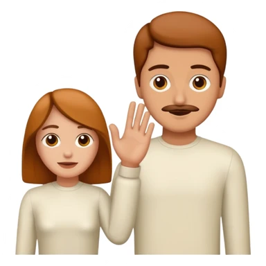 Dos personas dandose la mano como agradecimiento, una persona canelita y una persona blanca sticker