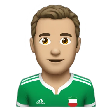 Macron avec le maillot de l'algérie sticker