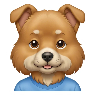 Dog wearing a shirt that says city boys sticker