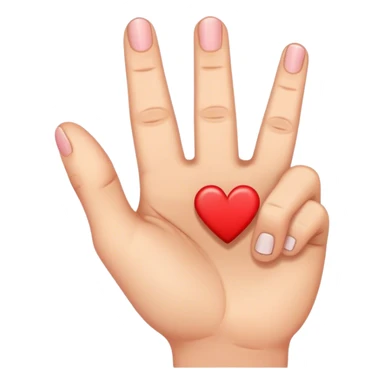 coeur sur un doigt d'honneur sticker