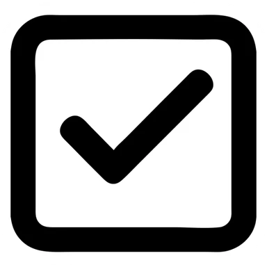 checkbox with check mark sticker