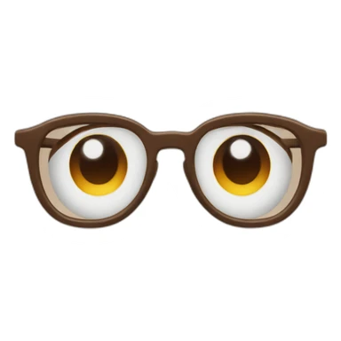 cooker-glasses-brown-eyes sticker
