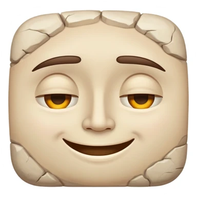 A smiling face with half-closed eyes, dilated pupils, and a relaxed grin - looking very stoned and high sticker