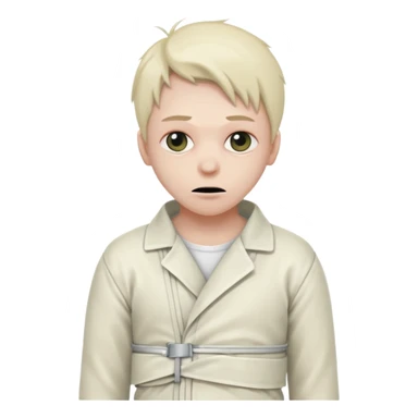 Пациент психиатрической больницы в смирительной рубашке sticker