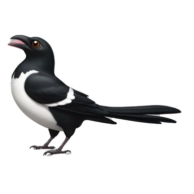 Magpie bacon sticker