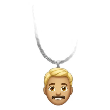 guy wearing tanktop and chain necklace sticker