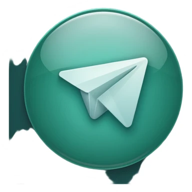 
dark green telegram icon sticker
