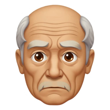 abuelo de pueblo serio y desconfiado. estilopaco martinez soria sticker