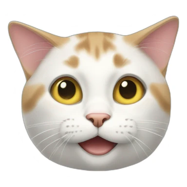 The cat asks for food sticker