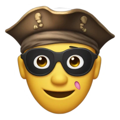 pirate Smiling Face With Heart-Eyes sticker