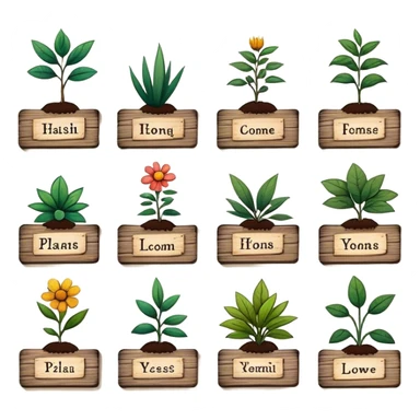 Plant Labels sticker