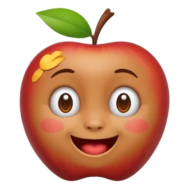 Labubu character as an emoji, simple and expressive, apple style sticker