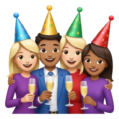 Personas reunidas charlando entre amigos sticker