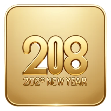 happy new year 2026 logo sticker