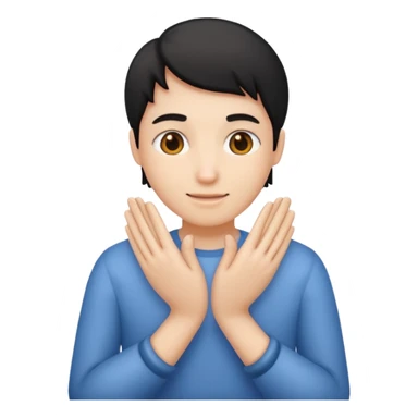 Quelqu’un qui se frotte les mains sticker