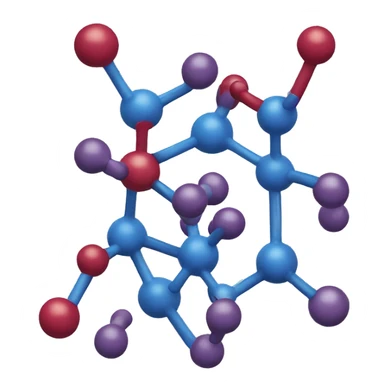 molecule model sticker