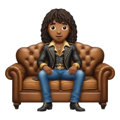Rick james on a couch sticker