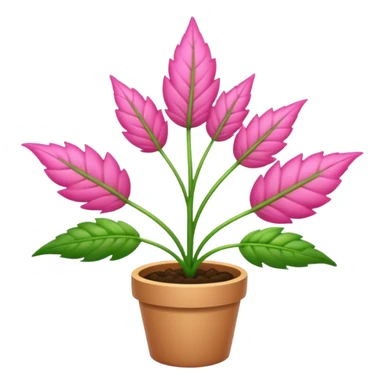 create a pink weed plant emoji sticker