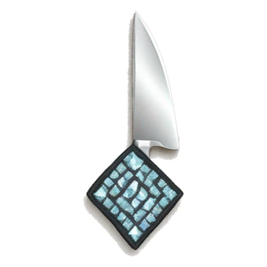 Diamond embroidered knife  sticker