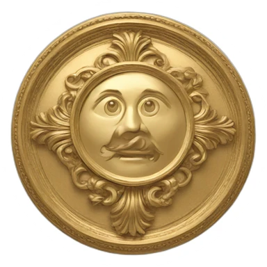 Victorian era medallion sticker