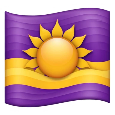 FLAG OF HISPANIC PEOPLE 🏳️💜☀️💜🏳️ sticker