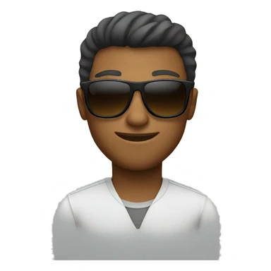 cool dude in sunglasses sticker